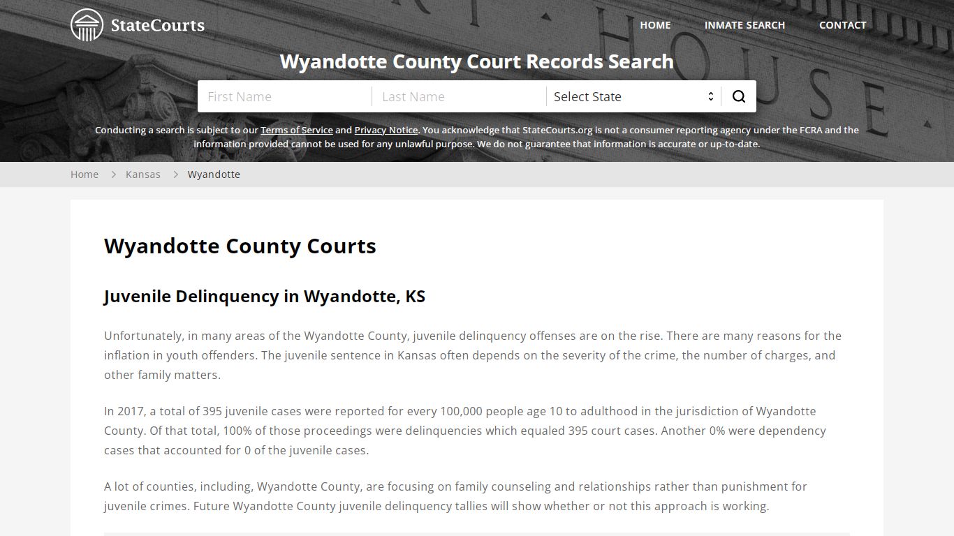 Wyandotte County, KS Courts - Records & Cases - StateCourts